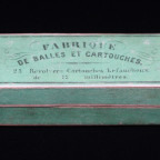 $450 - Excavated examples of this cartridge have been found at American Civil War battlefields and encampments. This box is full and packed with a really fine red saw dust.
